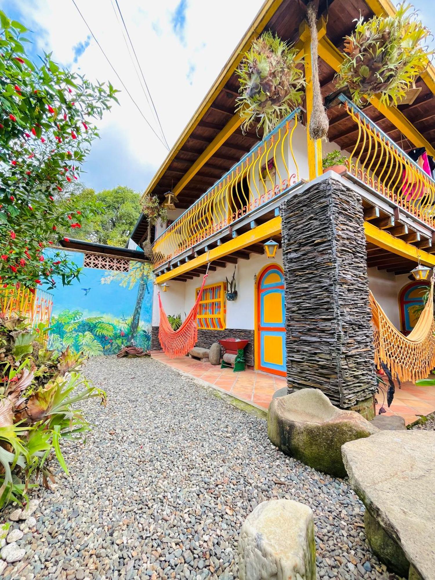 Casa De Las Rocas Hostel Jardín Exterior foto